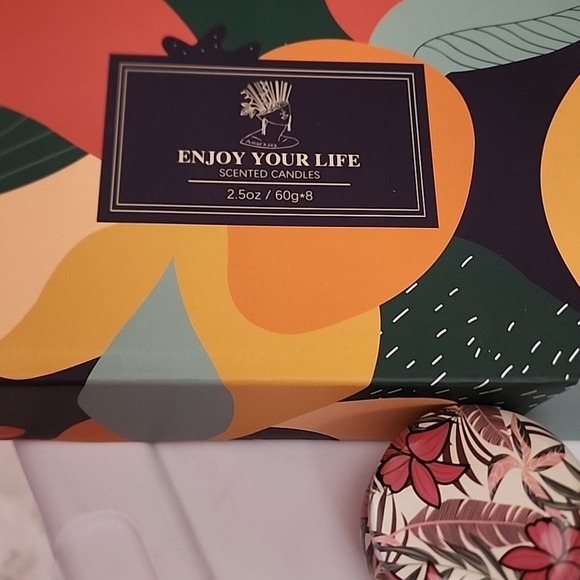 New Set of 8 Aromatherapy Scented Soy Candles Travel Gift Birthday Holidays - Picture 6 of 8